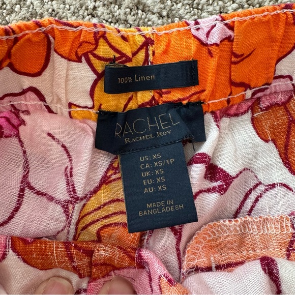 RACHEL ROY Floral Print Linen Shorts - Picture 5 of 6
